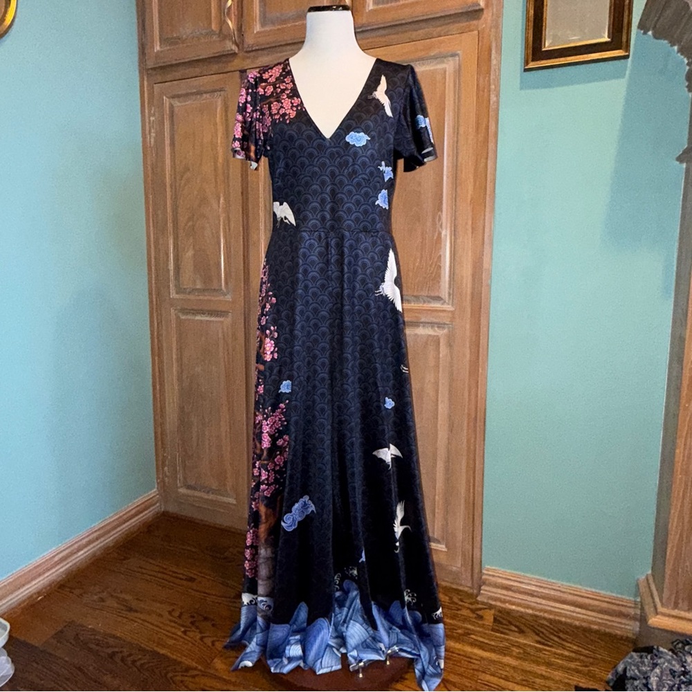 Blackmilk Flight Of Tsuru Maxi Pant Suit